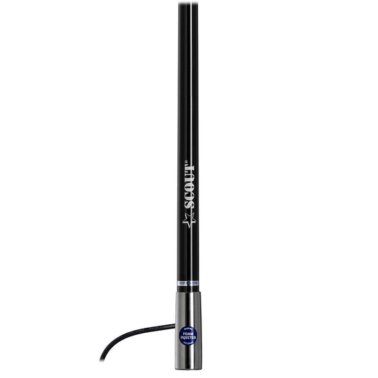 Scout Titan Series 4 Black VHF Antenna 3dB Stainless Steel Ferule w5M RG58 Includes PL259 PF AN NVHF00045T