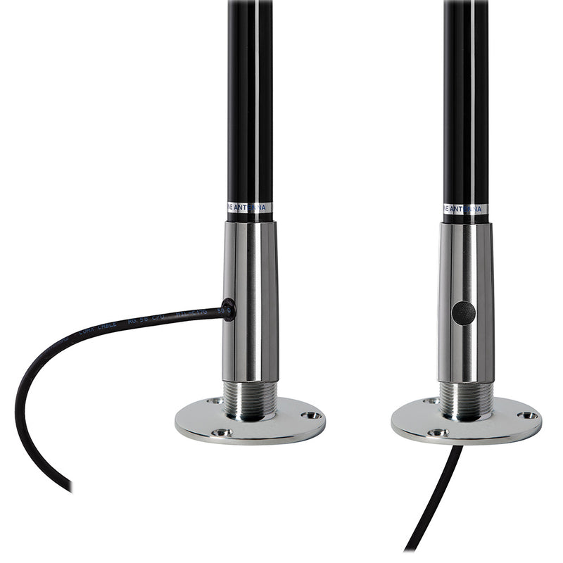 Load image into Gallery viewer, Scout Titan Series 4 Black VHF Antenna 3dB Stainless Steel Ferule w5M RG58 Includes PL259 PF AN NVHF00045T
