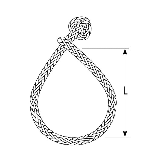 Ronstan Soft Shackle  Size XL  12mm x 70mm wRobline Line DSH12GRY