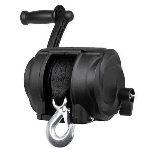 Powerwinch Premier Series Winch 2000lb 8 Crank Arm  Carbon Black 21300W20008BR