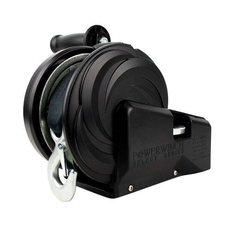Load image into Gallery viewer, Powerwinch Select Series Winch 2500lb 2 Speed 6 Crank Arm  Carbon Black 21400W25006BR
