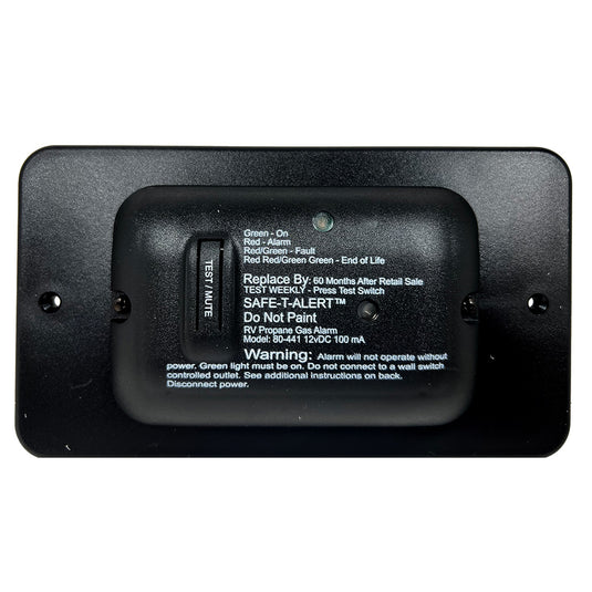 SafeTAlert 80 Series Black Propane Gas Alarm  12V 80441BLTR