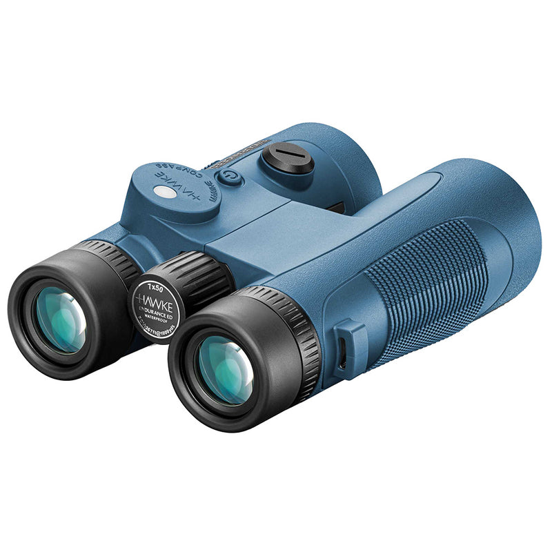 Load image into Gallery viewer, Hawke Optics Endurance ED Marine Binoculars 7x50  Blue wCompass 36506

