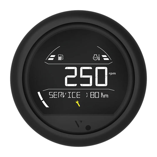 Veratron VL Digital 85 wRound Black Bezel B00205802