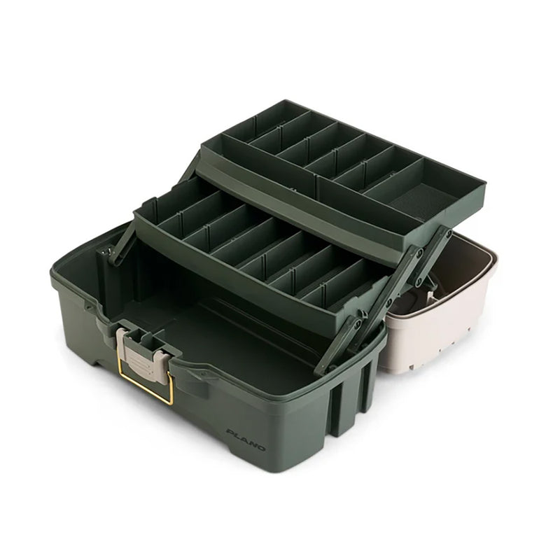 Load image into Gallery viewer, Plano TwoTray Tackle Box  GreenTan P000404
