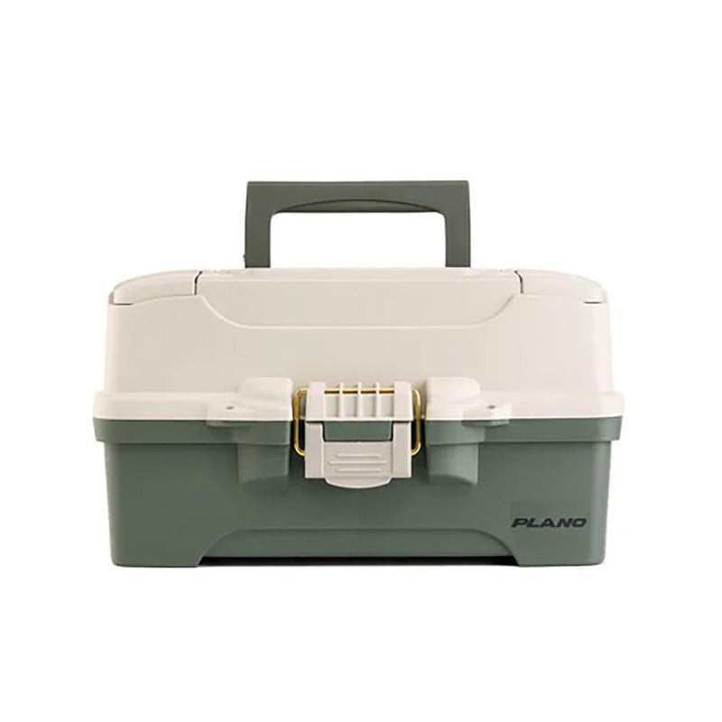 Load image into Gallery viewer, Plano TwoTray Tackle Box  GreenTan P000404
