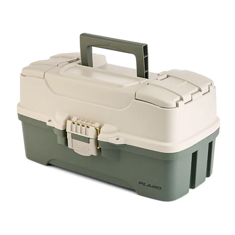 Load image into Gallery viewer, Plano ThreeTray Tackle Box  GreenTan P000407

