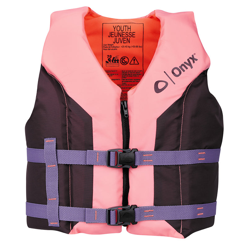 Load image into Gallery viewer, Onyx Shoal All Adventure Youth Life Jacket  Pink 12100010500226
