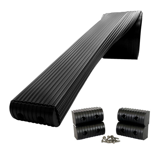 Caliber BunkWrap Kit  Black 16 x 2 x 4 Roll  4 Caps  HRDW Roll  4 Endcaps  Stainless Steel Hardware 23050BK