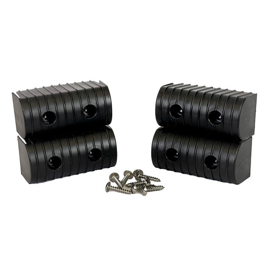Caliber BunkWrap End Cap 2x4 Black Accessory Kit wStainless Steel Hardware 4Pack 23051BK