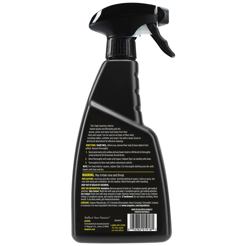 Load image into Gallery viewer, Meguiars Foaming Floor Mat  Carpet Cleaner  16oz G262816
