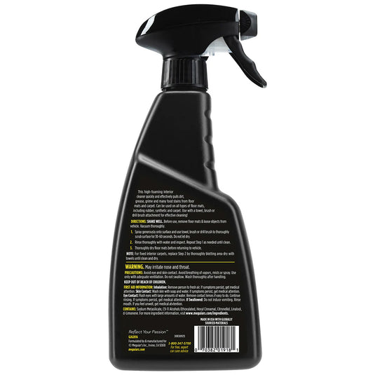 Meguiars Foaming Floor Mat  Carpet Cleaner  16oz G262816