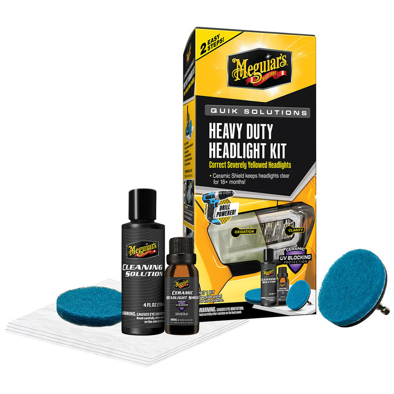 Load image into Gallery viewer, Meguiars Quik Solutions Heavy Duty Headlight Kit G55265
