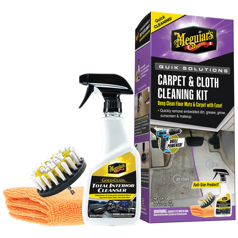 Load image into Gallery viewer, Meguiars Quik Solutions Carpet  Cloth Cleaning Kit G55268
