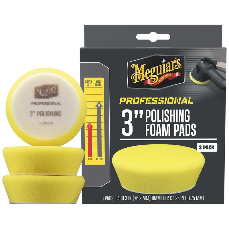 Load image into Gallery viewer, Meguiars Professional 3 Polishing Foam Pads 3Pack M3PFP3
