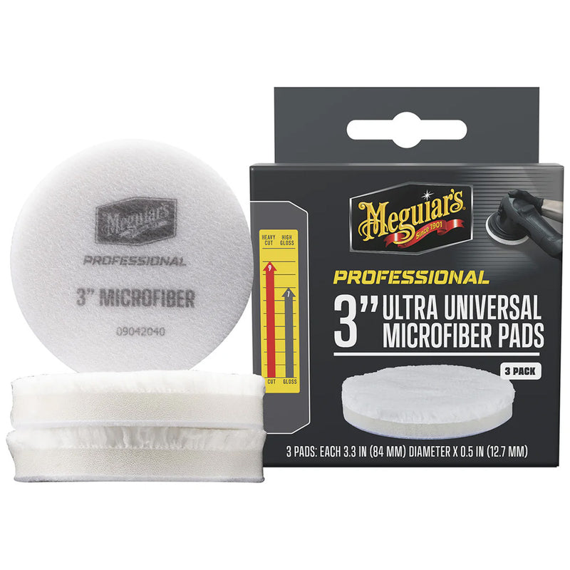 Load image into Gallery viewer, Meguiars Professional 3 Ultra Universal Microfiber Pads 3Pack M3MFP3
