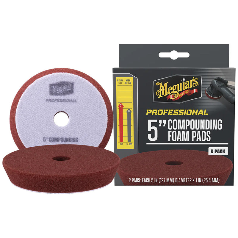 Load image into Gallery viewer, Meguiars Professional 5 Compounding Foam Pads 2Pack M5CFP2

