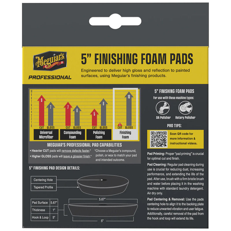 Load image into Gallery viewer, Meguiars Professional 5 Finishing Foam Pads 2Pack M5FFP2
