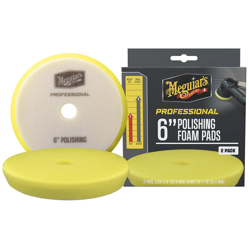 Load image into Gallery viewer, Meguiars Professional 6 Polishing Foam Pads 2Pack M6PFP2
