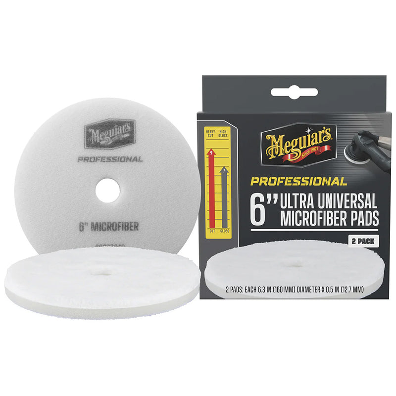 Load image into Gallery viewer, Meguiars Professional 6 Ultra Universal Microfiber Pads 2Pack M6MFP2

