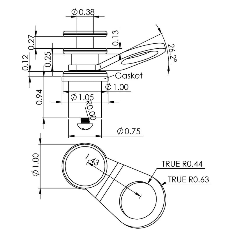 Load image into Gallery viewer, TACO Aluminum QuickRelease Fender Lock fPontoon Boats F180186VEL1
