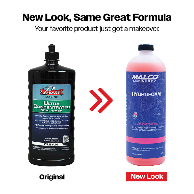 Load image into Gallery viewer, Malco HydroFoam Ultra Concentrated Boat Wash  32oz 162032
