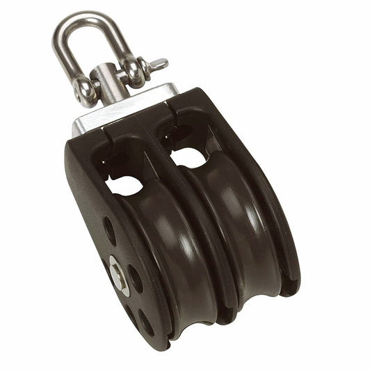 Barton Size 2 35mm Plain Bearing Pulley Block Double wSwivel N02230