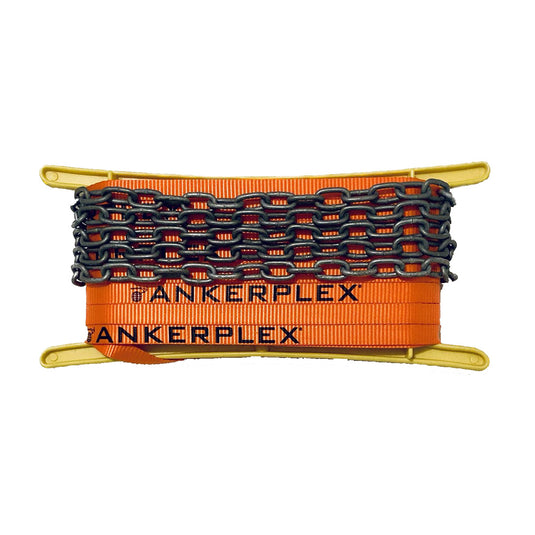Ankerplex Flat Anchor Line wChain fVessels up to 15 75  9 Galvanized Chain on Storage Reel AFL25