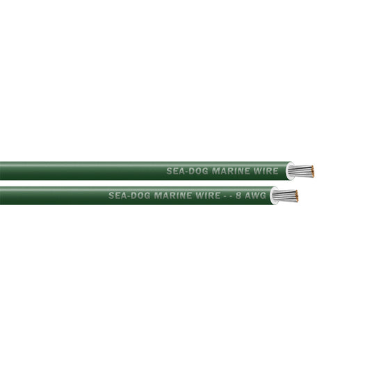 SeaDog 8 AWG Green Primary Wire  1000 8008049