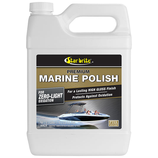 Star brite Premium Marine Polish  UV Protection  High Gloss Finish  1 Gallon 85700