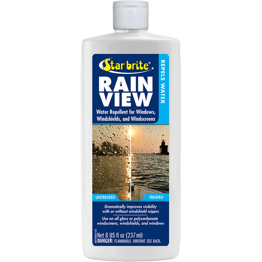 Star brite Rain View  Rain Repellent fWindshields  Windows  8 oz 88708