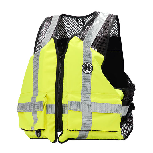 Mustang Industrial Mesh Vest  HiVis Fluorescent Yellow Green  4XL5XL MV1254T32394XL5XL279