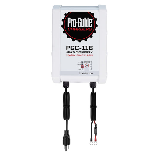 ProGuide 1 Bank OnBoard Battery Charger  12V16V  10Amp PGC116