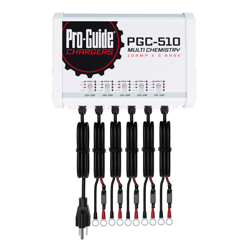 Load image into Gallery viewer, ProGuide 5 Bank OnBoard Battery Charger  12V  50Amp PGC510
