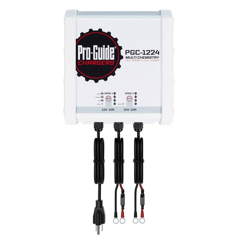 Load image into Gallery viewer, ProGuide 2 Bank OnBoard Battery Charger  1 12V  1 24V  20Amp PGC1224

