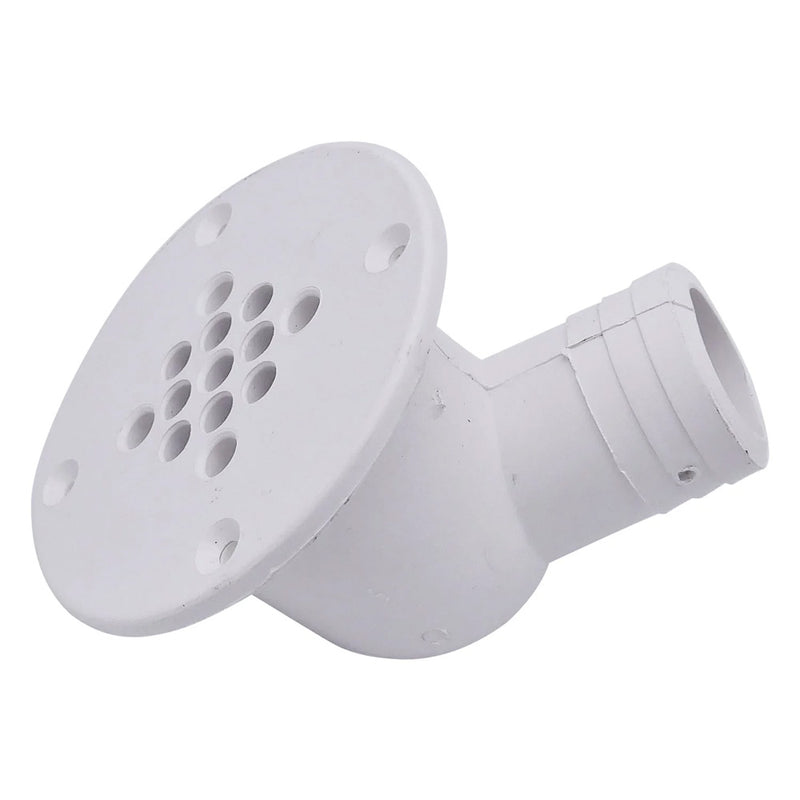 Load image into Gallery viewer, TM Marine 90Degree Cockpit Scupper Drain  White CSD92DP
