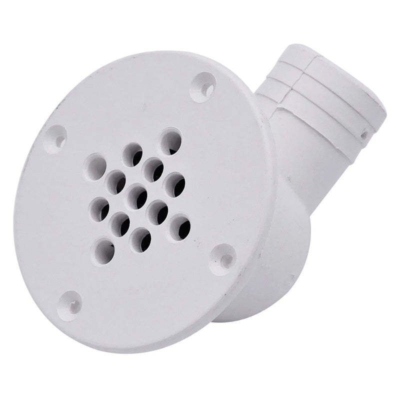 Load image into Gallery viewer, TM Marine 90Degree Cockpit Scupper Drain  White CSD92DP
