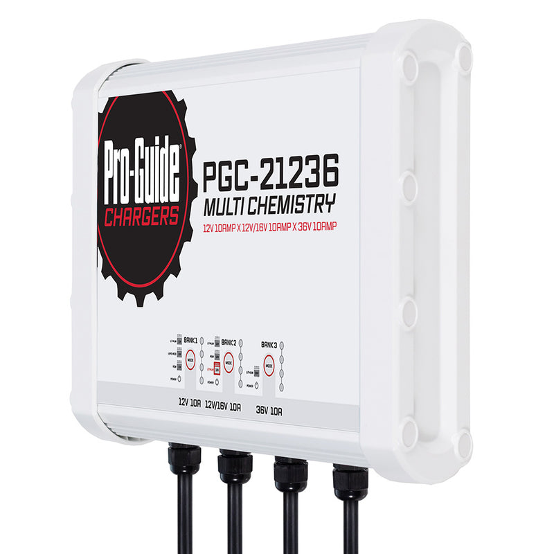 Load image into Gallery viewer, ProGuide 3 Bank OnBoard Battery Charger  1 12V  1 1216V  1 36V  30Amp PGC21236
