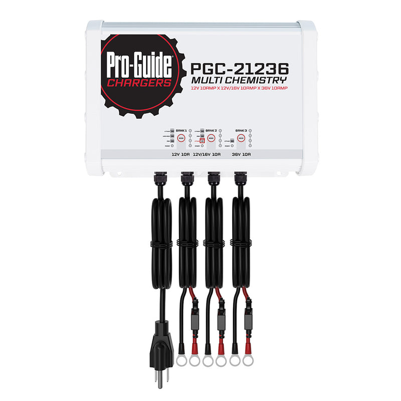 Load image into Gallery viewer, ProGuide 3 Bank OnBoard Battery Charger  1 12V  1 1216V  1 36V  30Amp PGC21236
