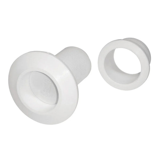 TH Marine Recessed Flapper Scupper Drains  White RFS2DP