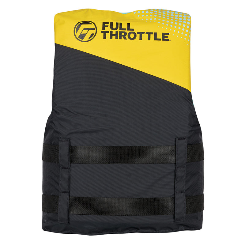 Load image into Gallery viewer, Full Throttle Teen Nylon Life Jacket  YellowBlack 11220030001026
