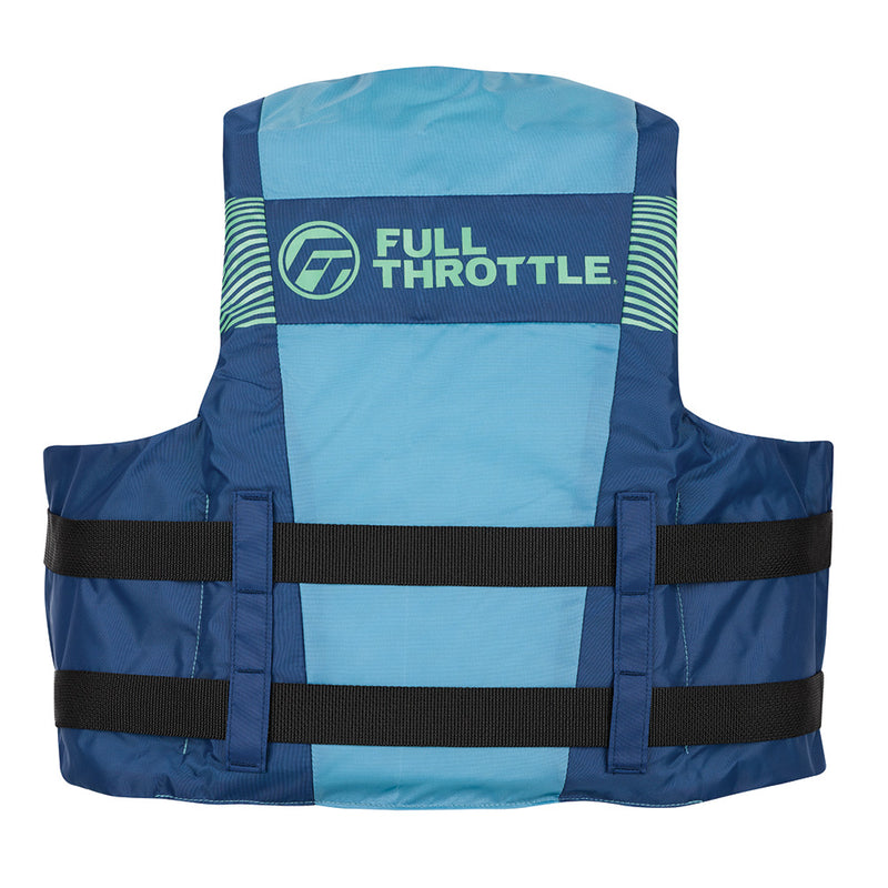 Load image into Gallery viewer, Full Throttle Nylon Life Jacket  Youth  BlueBlack 11220050000226
