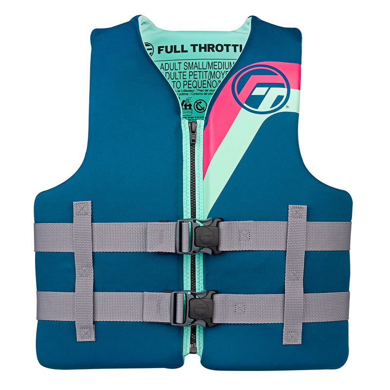 Load image into Gallery viewer, Full Throttle Adult RapidDry Life Jacket  SM  Aqua 14210050503027
