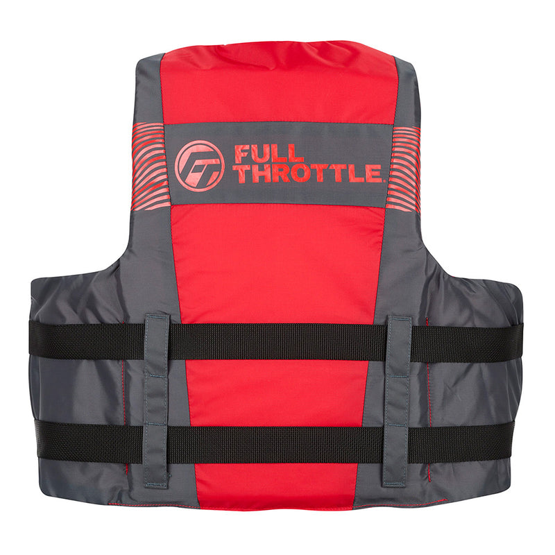 Load image into Gallery viewer, Full Throttle Adult Nylon Life Jacket  LXL  BlackRed 11220010005026
