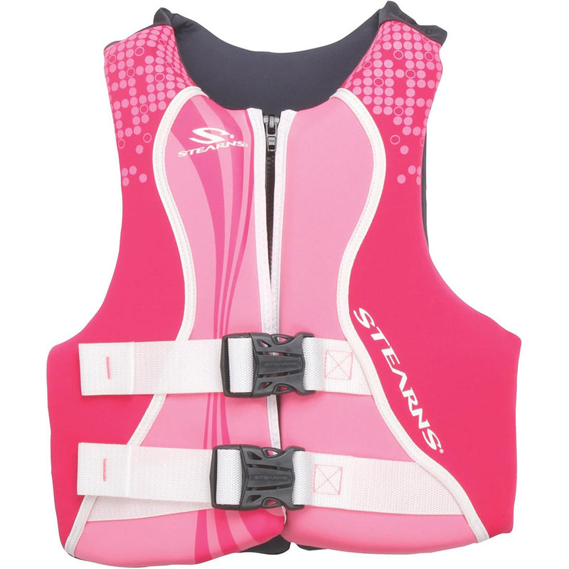 Load image into Gallery viewer, Stearns Youth Hydroprene Life Vest  Type III  PinkHot Pink  5090lbs 2000036923
