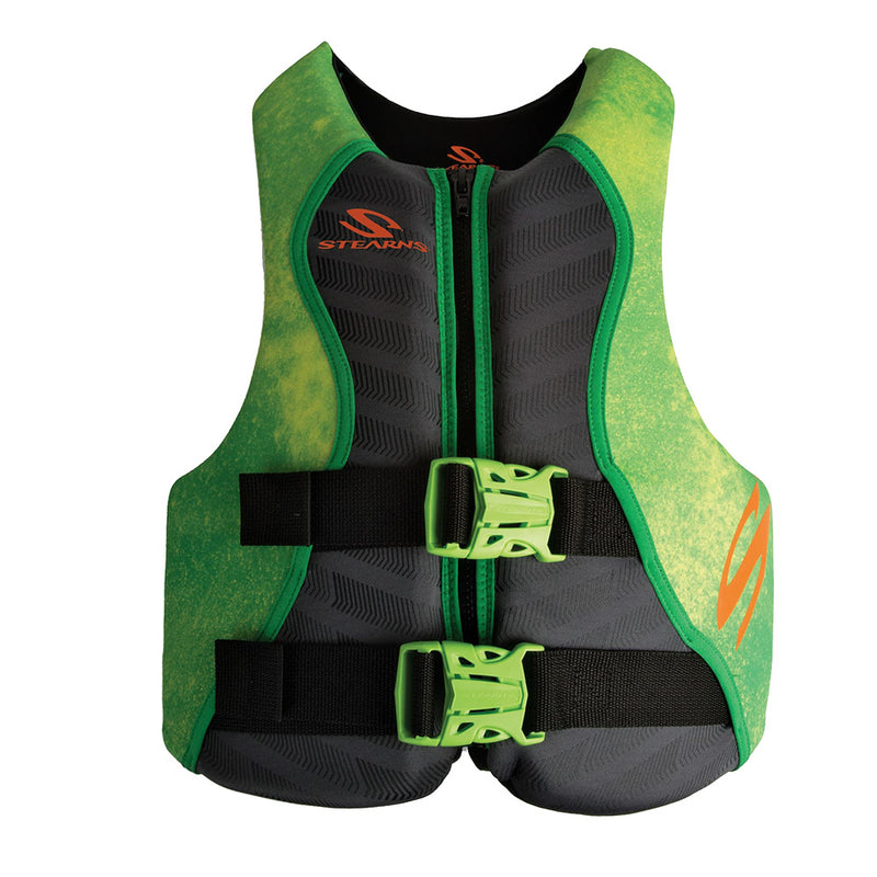 Load image into Gallery viewer, Stearns Youth Hydroprene Life Vest  Type III  Green  5090lbs 2000037956
