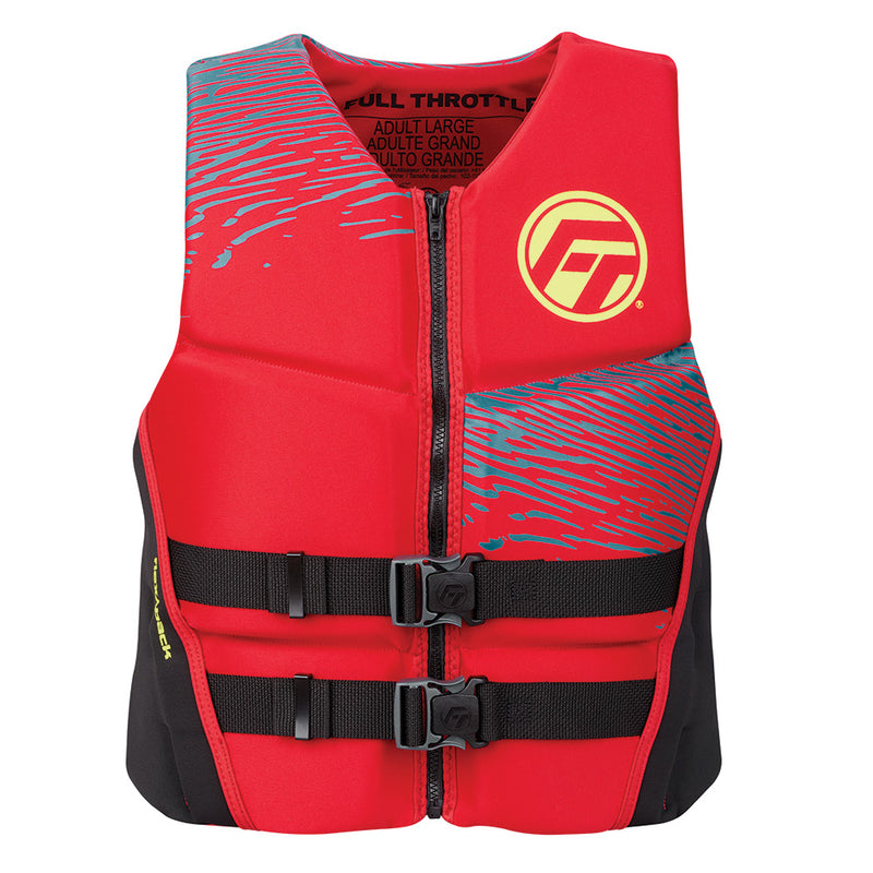 Load image into Gallery viewer, Full Throttle Mens RapidDry FlexBack Life Jacket  XL  RedBlack 14250010005026
