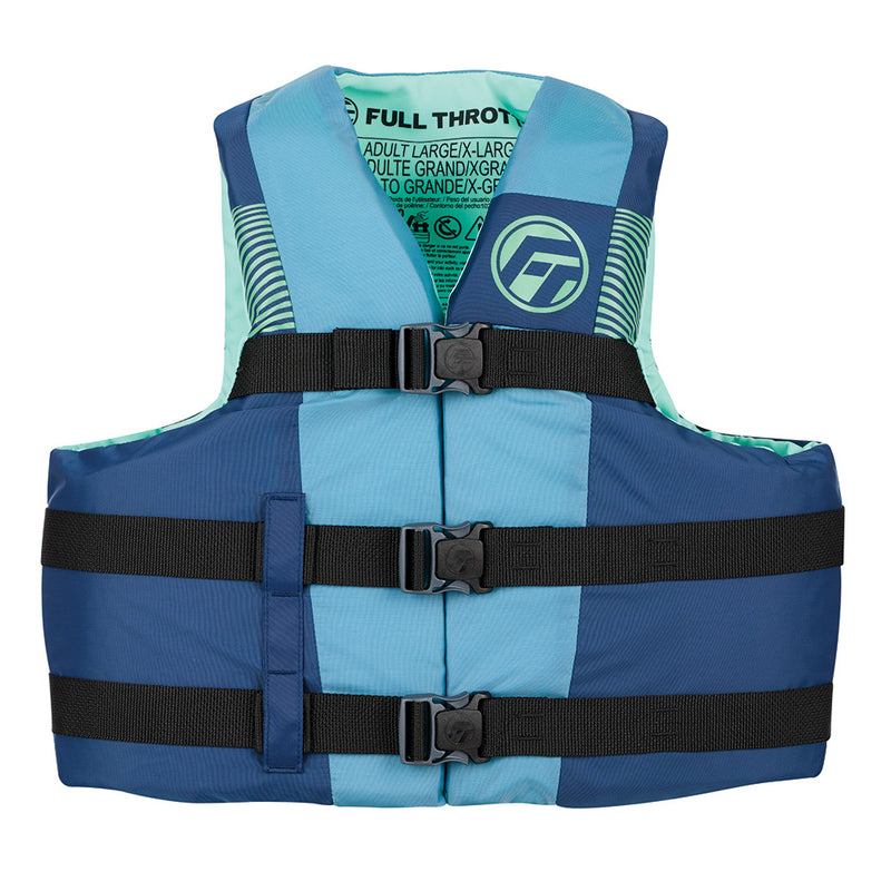 Load image into Gallery viewer, Full Throttle Adult Nylon Life Jacket  LXL  Blue 11220050005026
