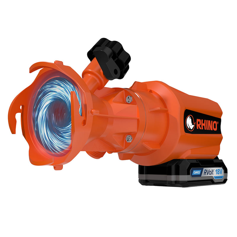 Load image into Gallery viewer, Camco Rhino 18V LithiumIon RV Sewage Macerator Pump System 39030
