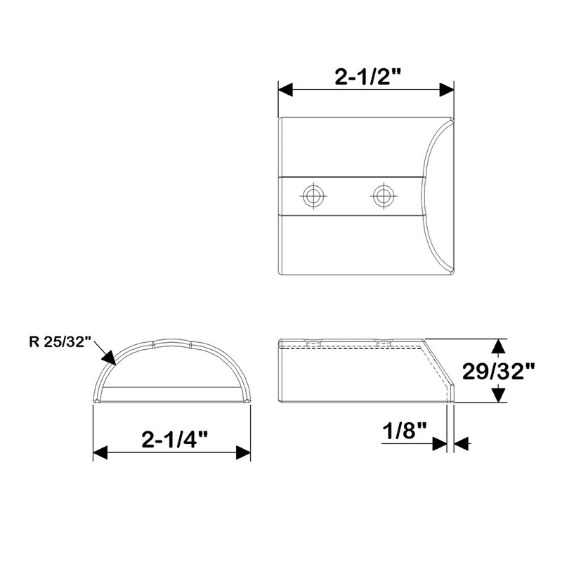 Load image into Gallery viewer, TACO SuproFlex Medium Stainless Steel End Cap F160272
